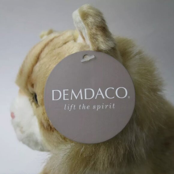 Demdaco 13" Maine Coon Cat Ginger Orange Striped Kitty Plush - Picture 10 of 11